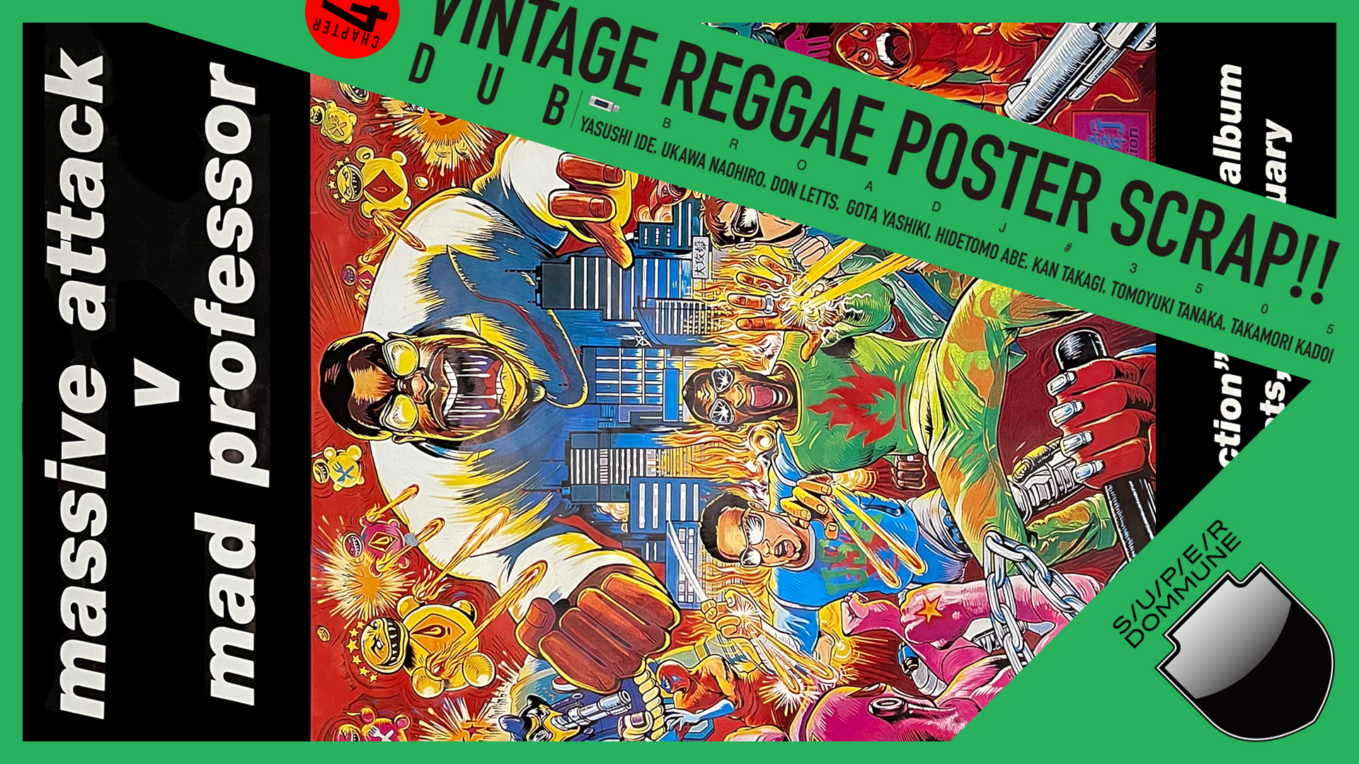 JAPANESE MUSIC POSTER SCRAP - NEW WAVE ＆ VINTAGE REGGAE POSTER